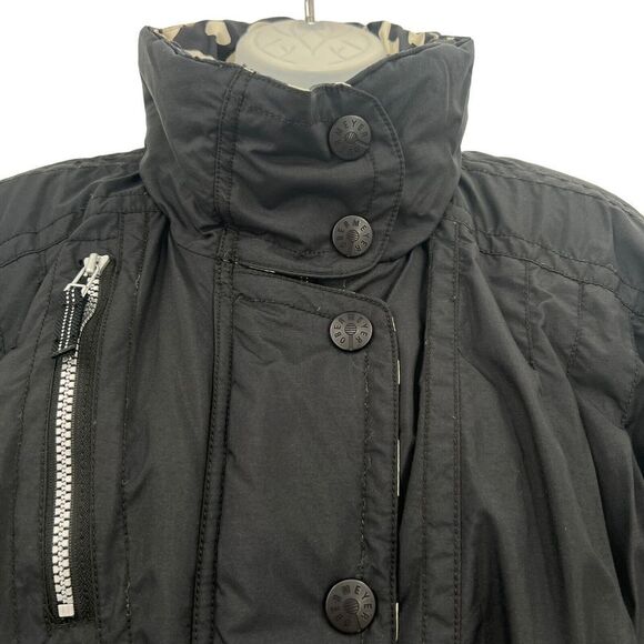 OBERMEYER Nell Jacket Womens 12 Black Puffer Coat Ski Snowboard Bomber Crop - Picture 7 of 16
